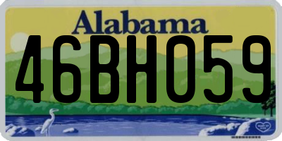 AL license plate 46BH059