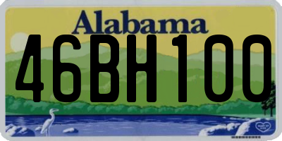 AL license plate 46BH100