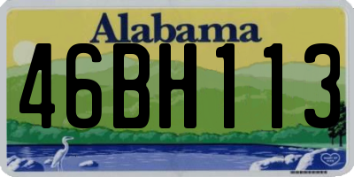 AL license plate 46BH113