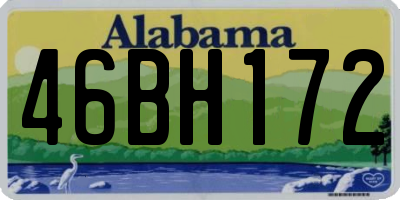 AL license plate 46BH172