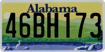 AL license plate 46BH173