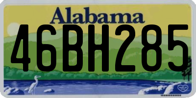 AL license plate 46BH285