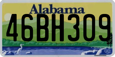 AL license plate 46BH309