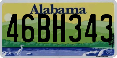 AL license plate 46BH343