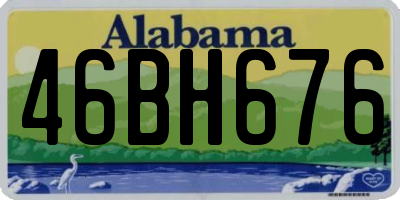 AL license plate 46BH676
