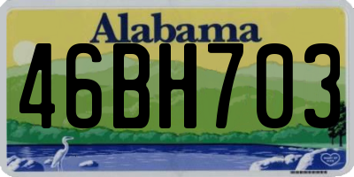 AL license plate 46BH703