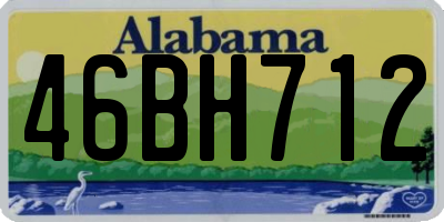 AL license plate 46BH712