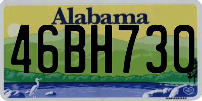 AL license plate 46BH730