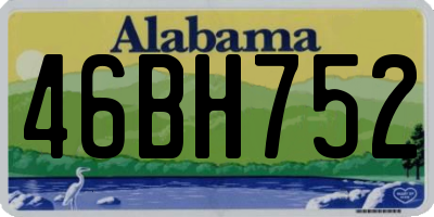 AL license plate 46BH752