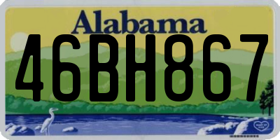 AL license plate 46BH867
