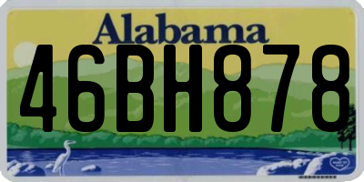 AL license plate 46BH878