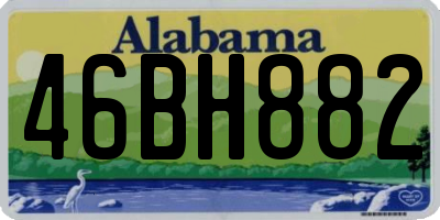 AL license plate 46BH882