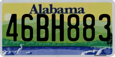 AL license plate 46BH883