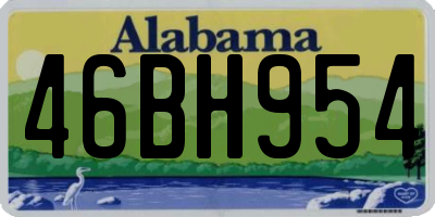 AL license plate 46BH954