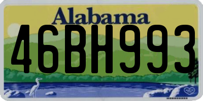 AL license plate 46BH993