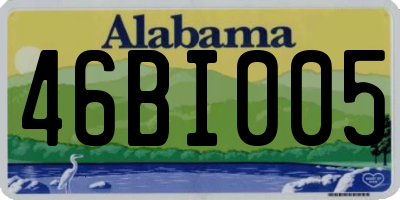 AL license plate 46BI005