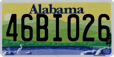 AL license plate 46BI026