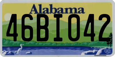 AL license plate 46BI042