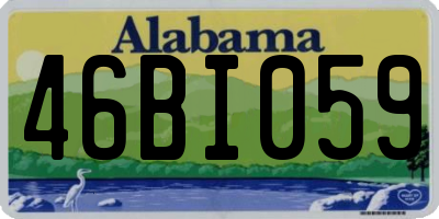 AL license plate 46BI059