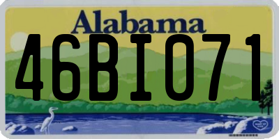 AL license plate 46BI071
