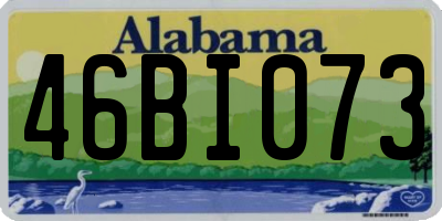 AL license plate 46BI073