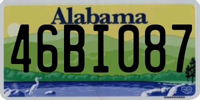 AL license plate 46BI087