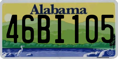 AL license plate 46BI105
