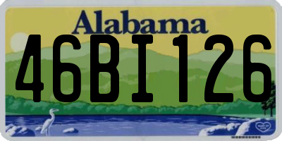 AL license plate 46BI126