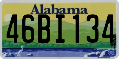 AL license plate 46BI134
