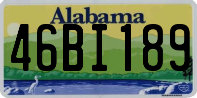 AL license plate 46BI189