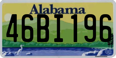 AL license plate 46BI196
