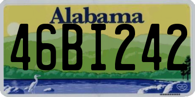 AL license plate 46BI242