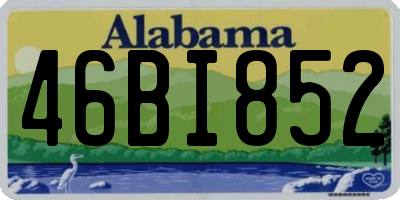 AL license plate 46BI852