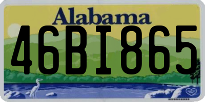 AL license plate 46BI865