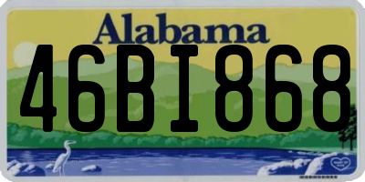 AL license plate 46BI868