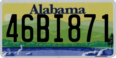 AL license plate 46BI871