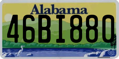 AL license plate 46BI880