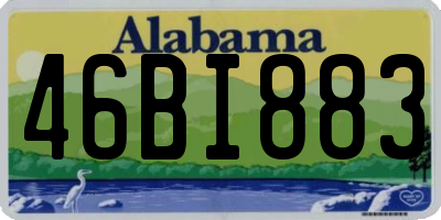AL license plate 46BI883