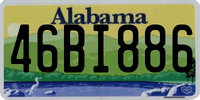 AL license plate 46BI886