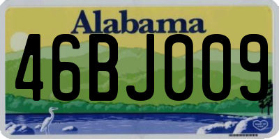 AL license plate 46BJ009