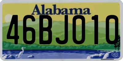 AL license plate 46BJ010