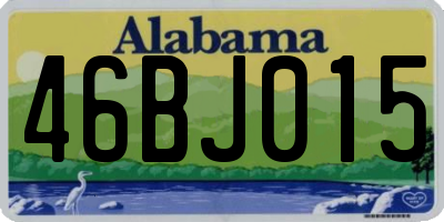 AL license plate 46BJ015