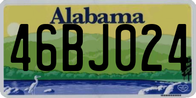 AL license plate 46BJ024