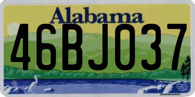 AL license plate 46BJ037