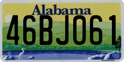 AL license plate 46BJ061