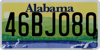 AL license plate 46BJ080