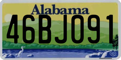 AL license plate 46BJ091