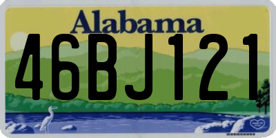 AL license plate 46BJ121
