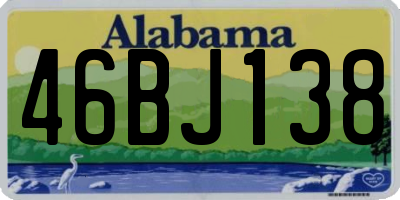 AL license plate 46BJ138