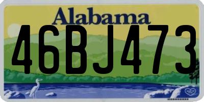 AL license plate 46BJ473